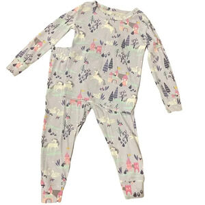 3T Fish Stix Magical Princess Pajamas Set, 2 Piece, Long Sleeve, Unicorns